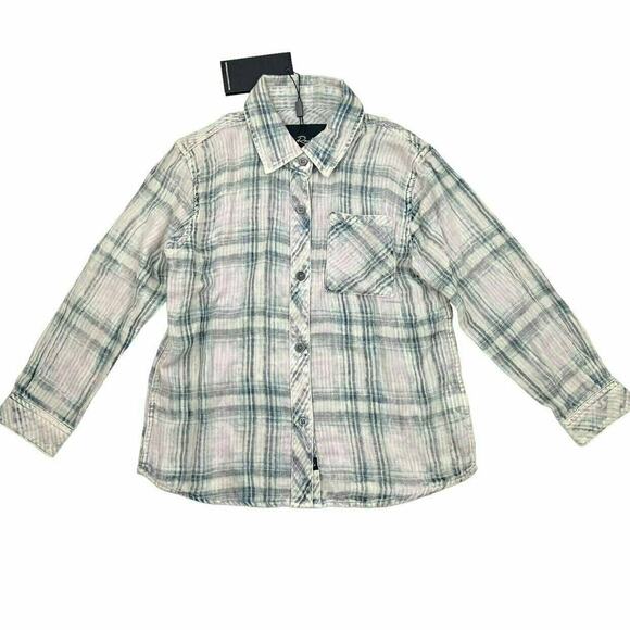 NWT Rails Button Double Gauze Down Shirt - Picture 1 of 9